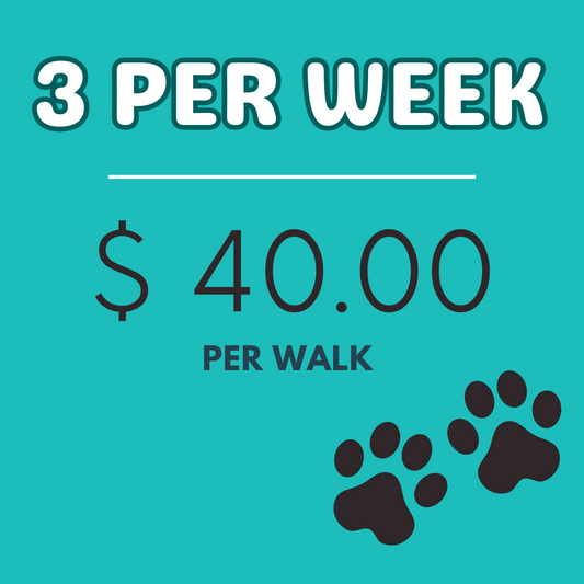 3 walks a week