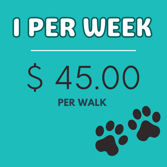 1 walk per week